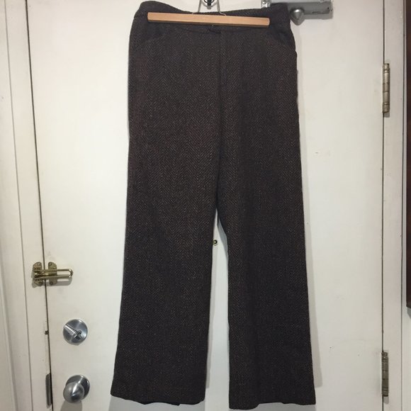 COMRAGS WIDE LEG WOOL PANTS SIZE M - Picture 2 of 7
